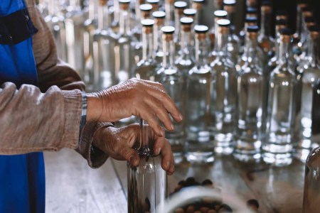 Crafting and bottling rakija, a fruit spirit from the Balkans