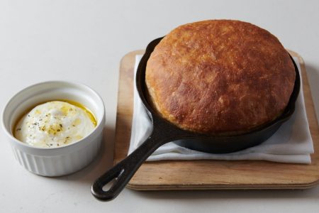 Sourdough Focaccia with whipped ricotta