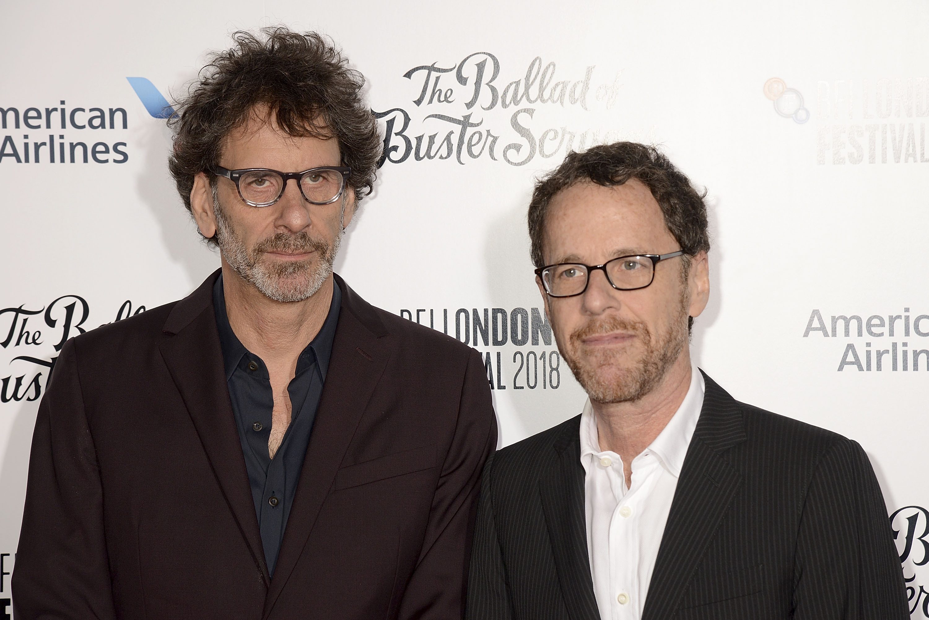 Ethan Cohen and Joel Cohen attend the UK Premiere of "The Ballad of Buster Scruggs" & the American Airlines Gala during the 62nd BFI London Film Festival on at Cineworld Leicester Square on October 12, 2018 in London, England. The Coen Brothers may be splitting as a filmmaking team.