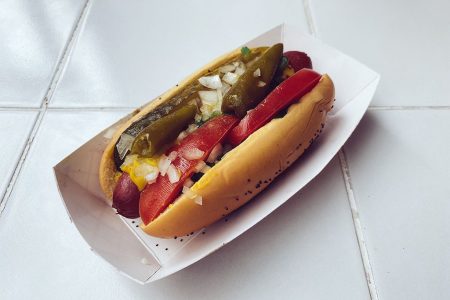 Chicago-style hot dog