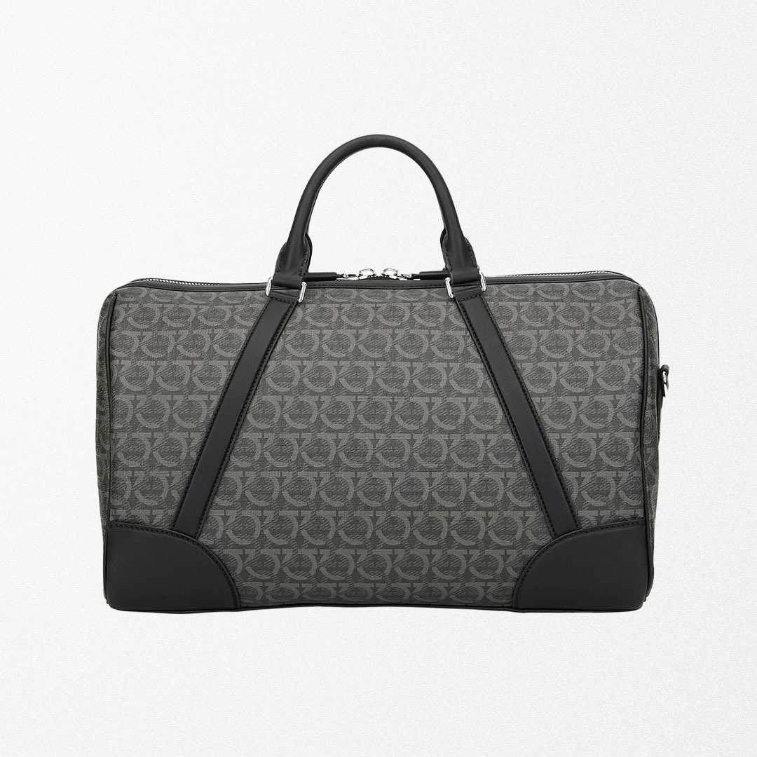 Salvatore Ferragamo Gancini-Print Weekender Duffel Bag