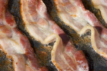 Bacon frying