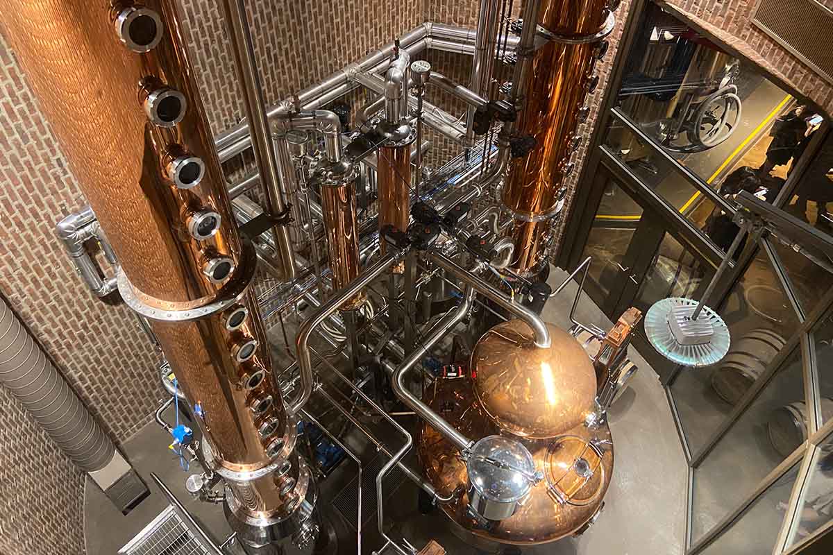 The stills at Great Jones Distilling Co.