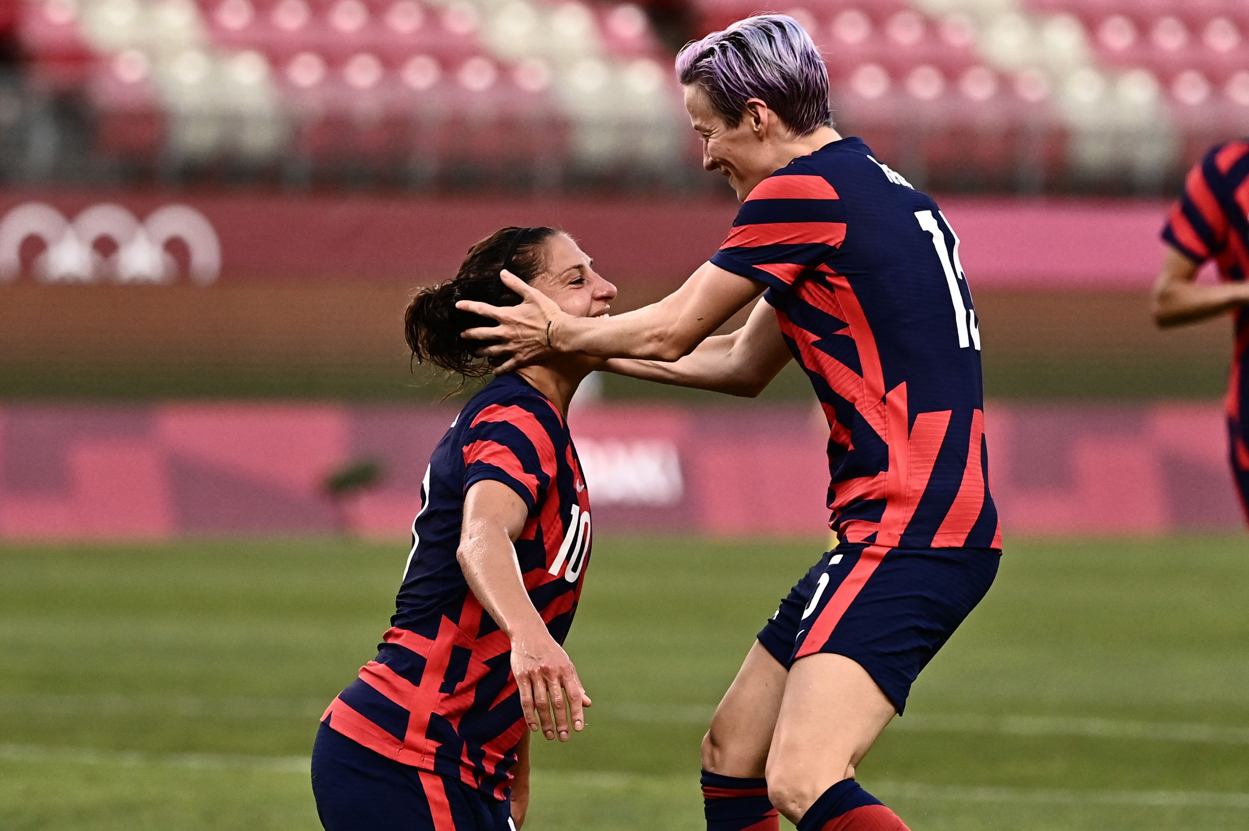 Carli Lloyd and Megan Rapinoe