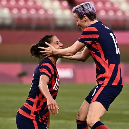 Carli Lloyd and Megan Rapinoe