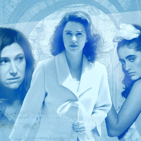 Kathryn Hahn in "Transparent," Rachel Brosnahan in "The Marvelous Mrs. Maisel," and Rachel Sennott in "Shiva Baby"