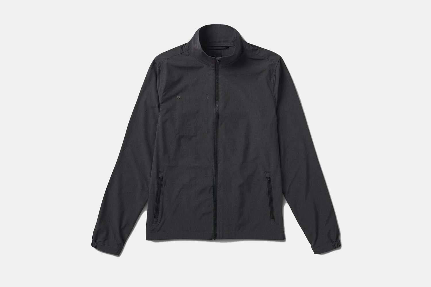 a black track jacket