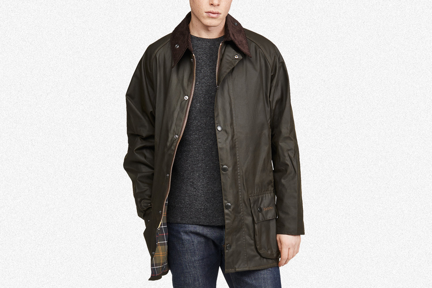 Barbour Beaufort Wax Jacket in Olive