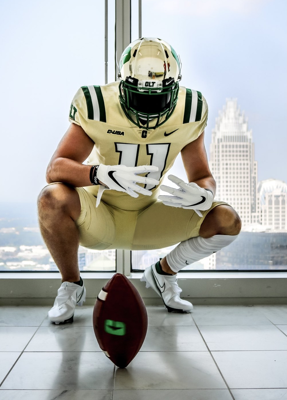 the university of charlotte's new football uniform for 2021