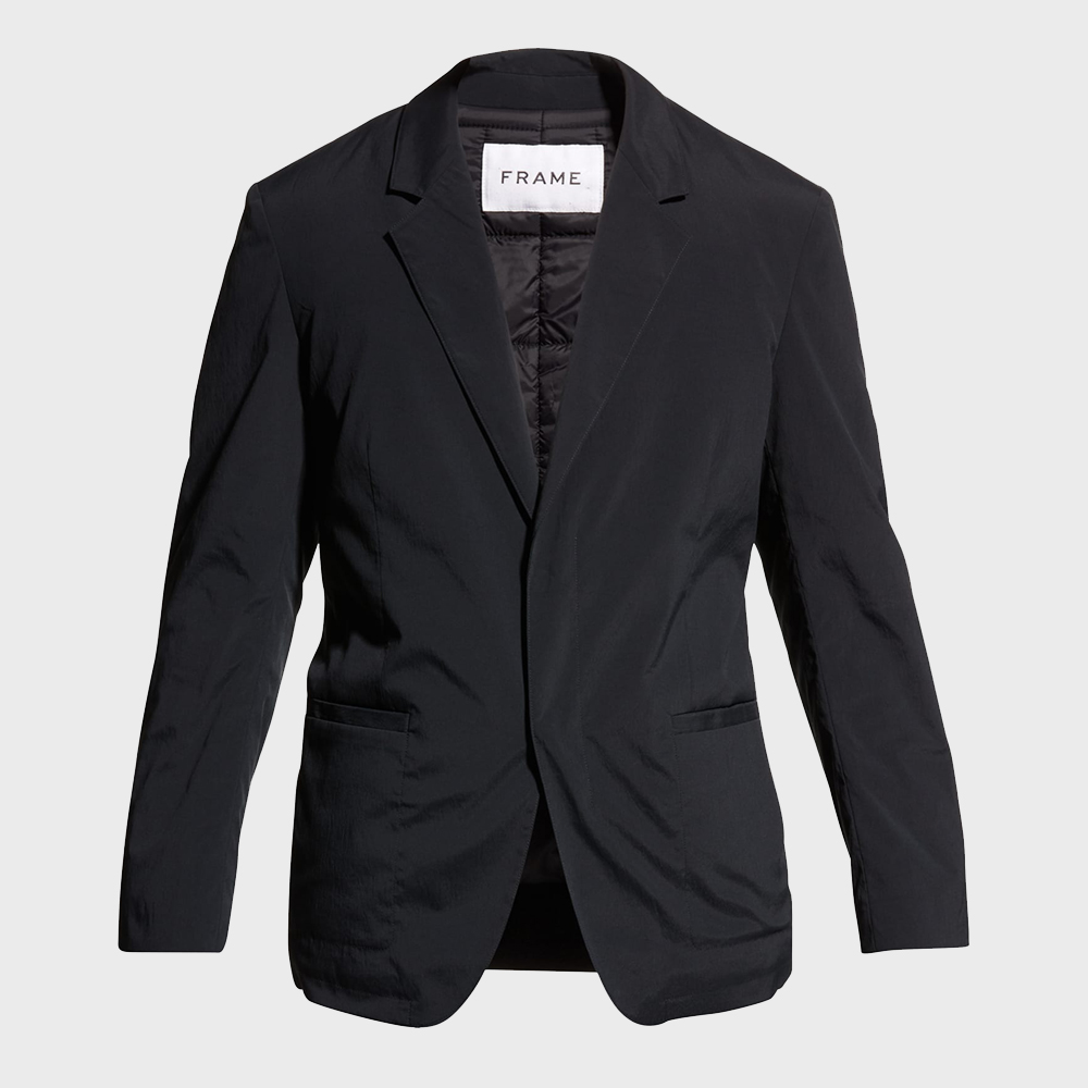 Frame Solid Patch-Pocket Blazer