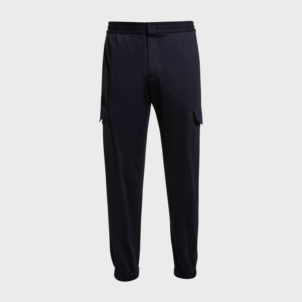 Ermenegildo Zenga Jersey Cargo Jogger Pants