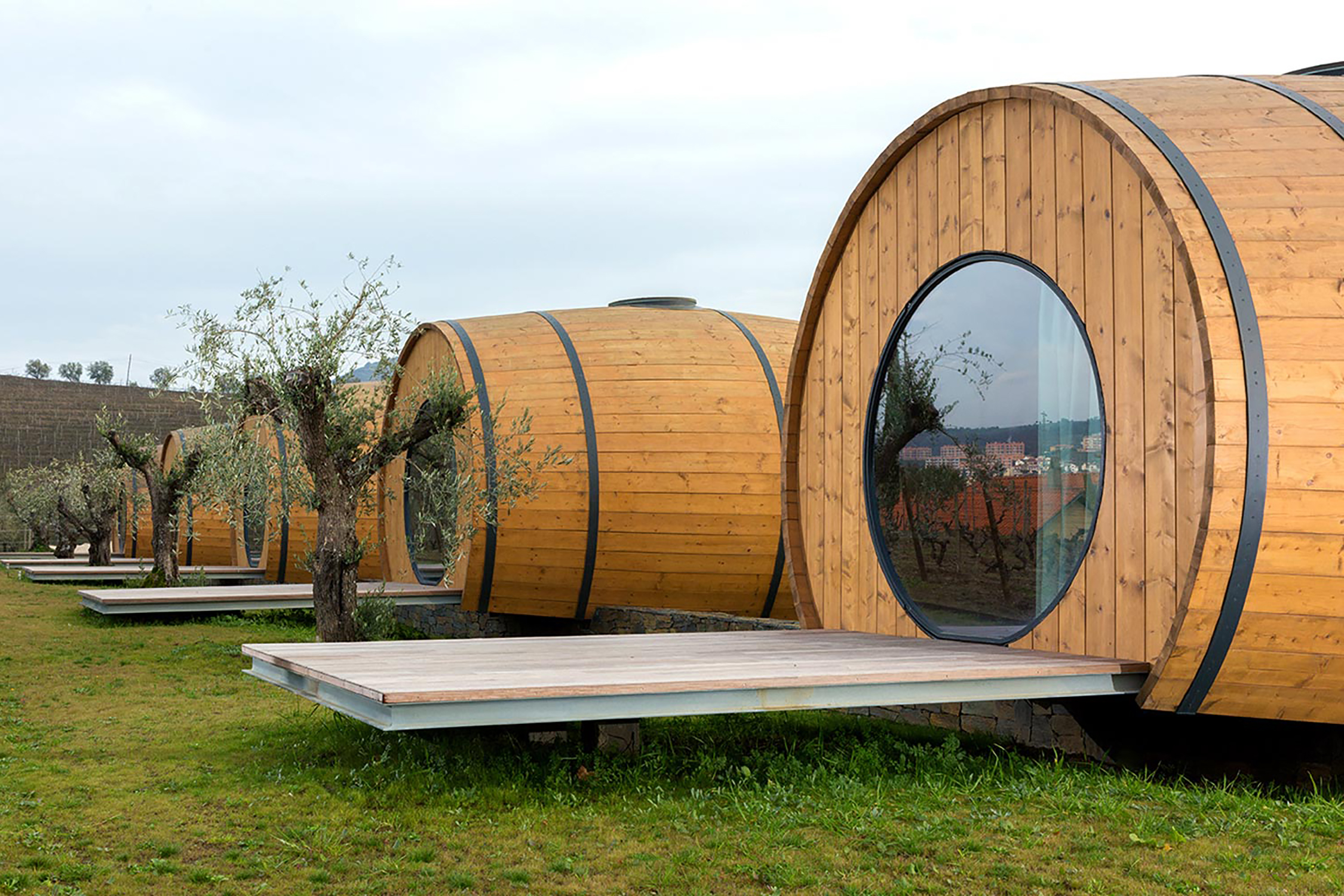 You can sleep in a wine barrel at Quinta de Pacheca