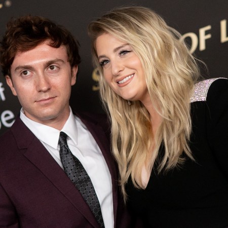 Daryl Sabara and Meghan Trainor arrive for City Of Hope's Spirit Of Life 2019 Gala at The Barker Hanger on October 10, 2019 in Santa Monica, California.