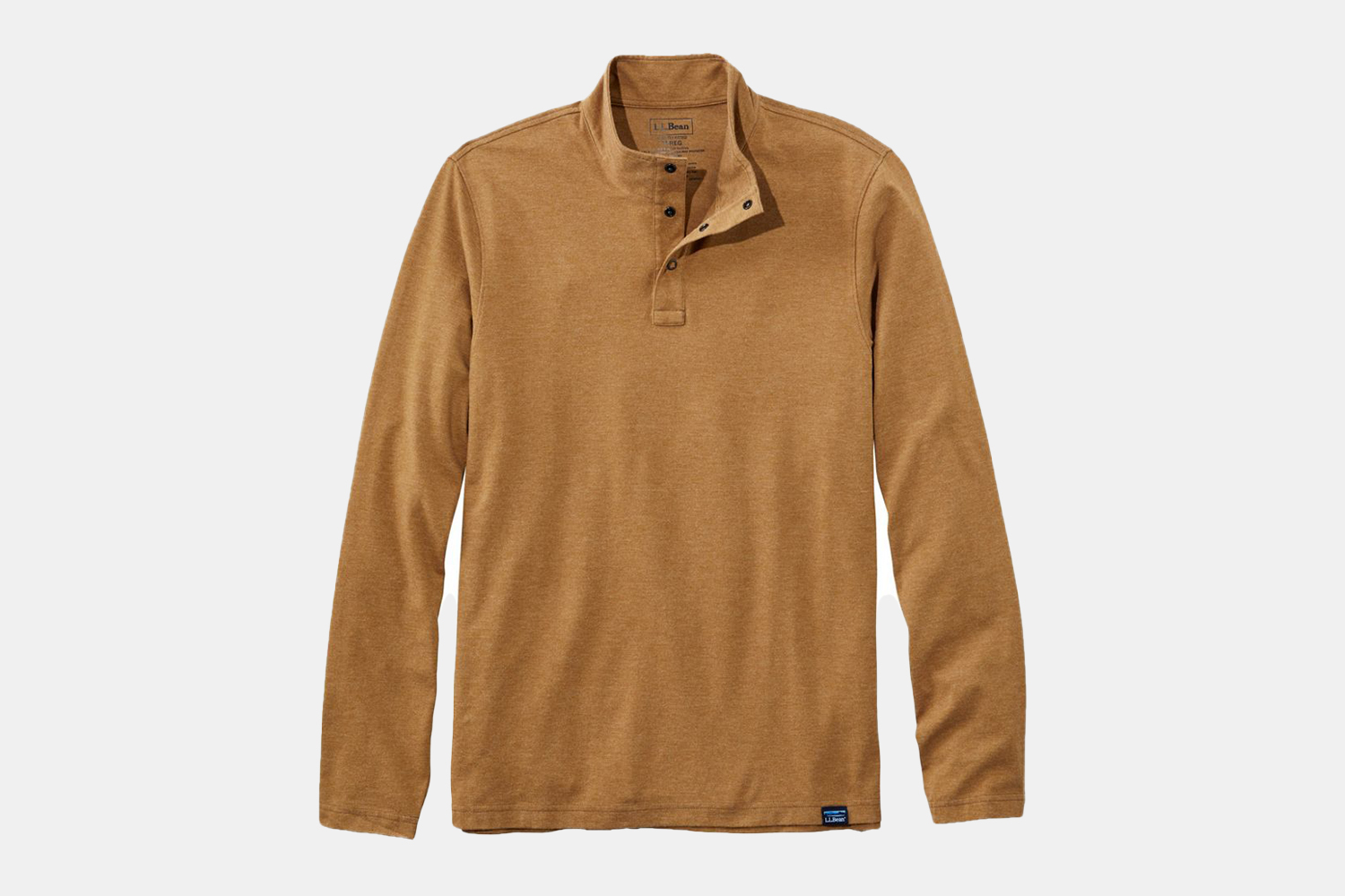 a tan pullover shirt