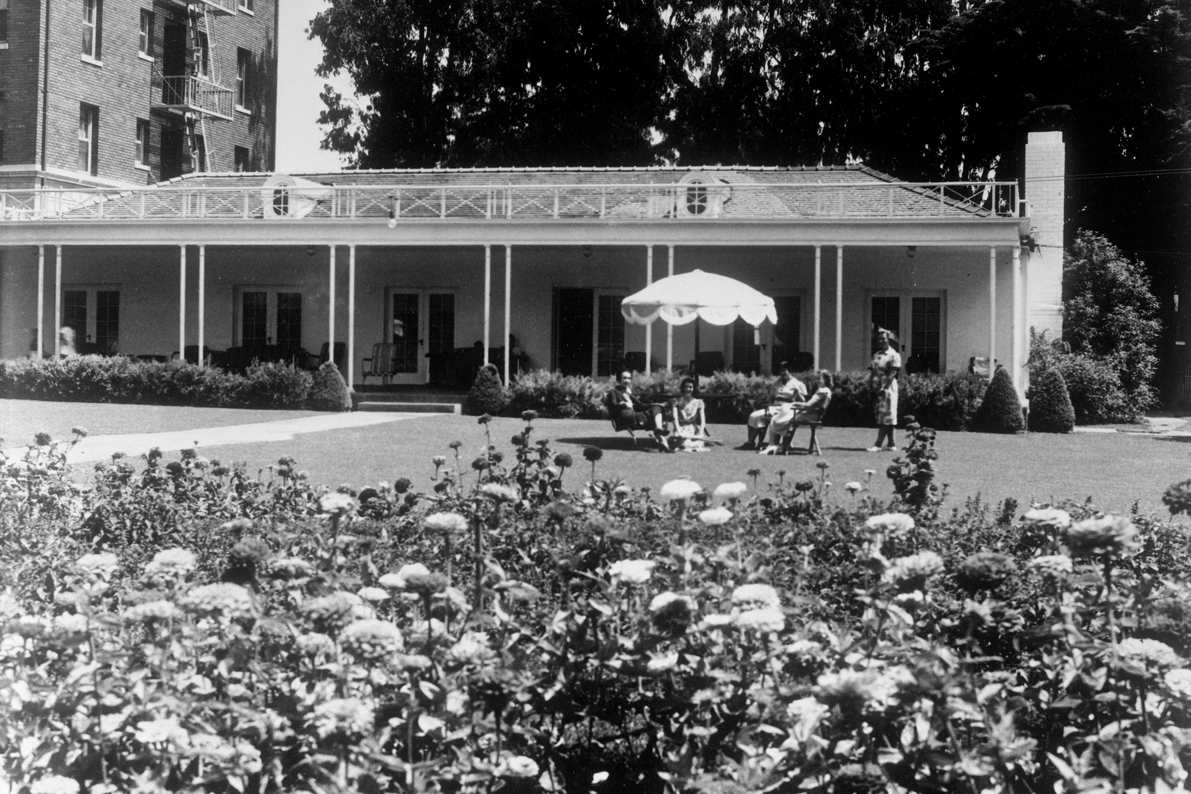 Lawn at the old Fairmont Miramar.