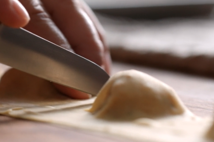 Pumpkin ravioli is an ideal fall food