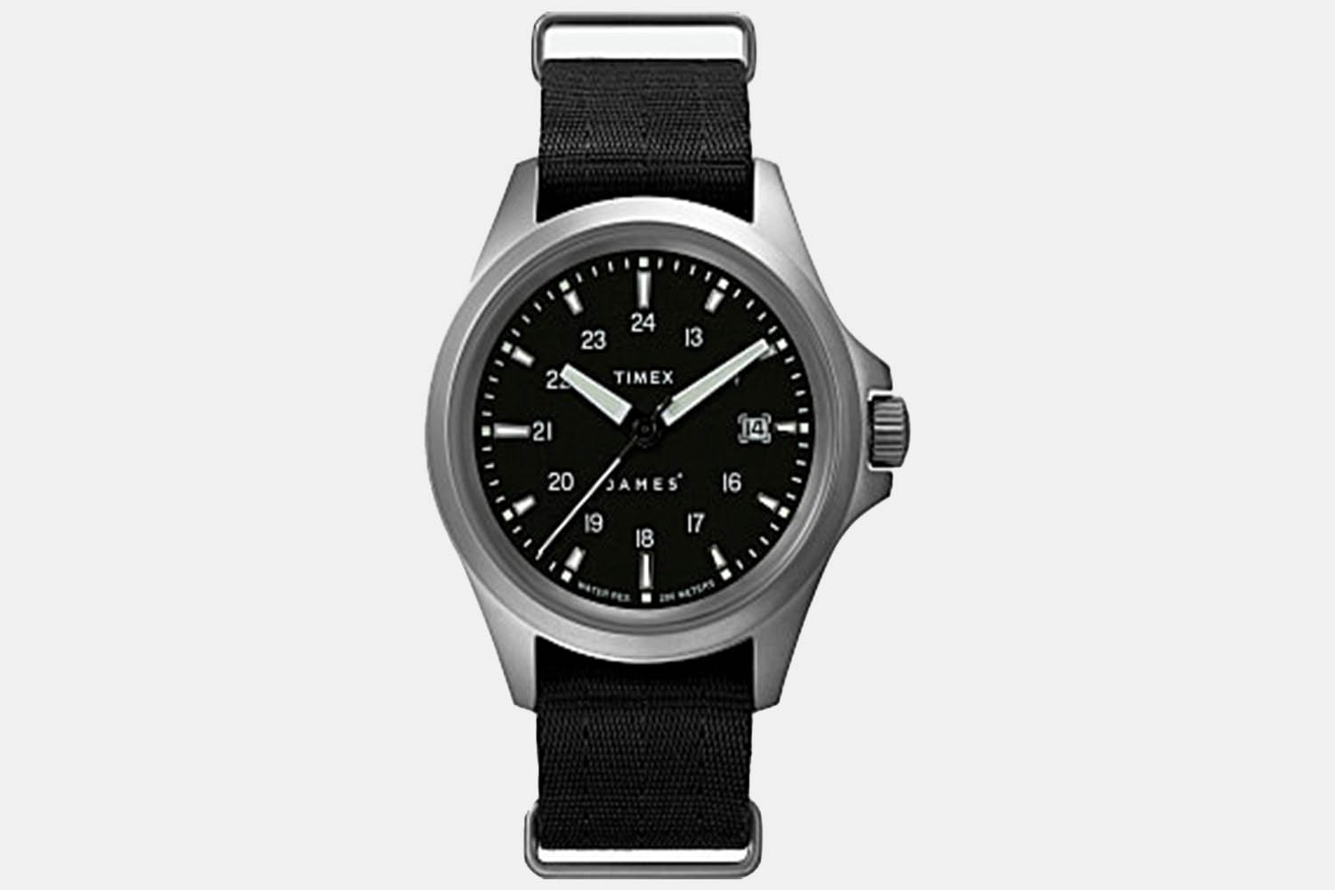 a black and silver watch