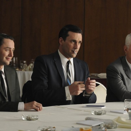 Characters from AMC's Mad Men, including Don Draper.