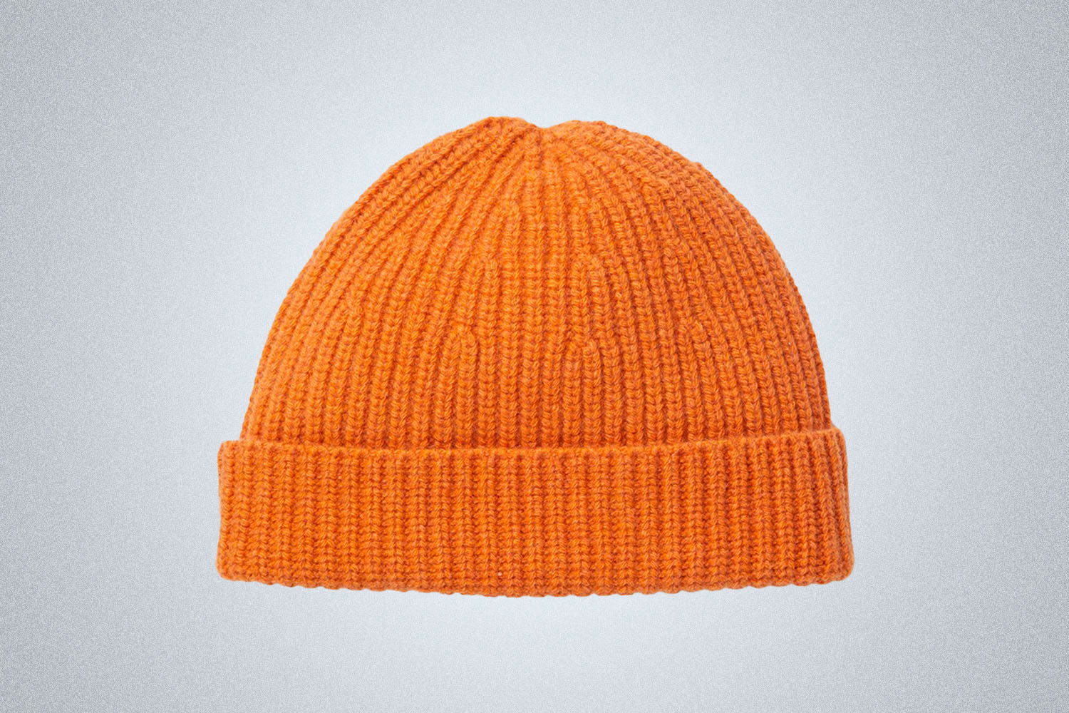 an orange cashmere beanie