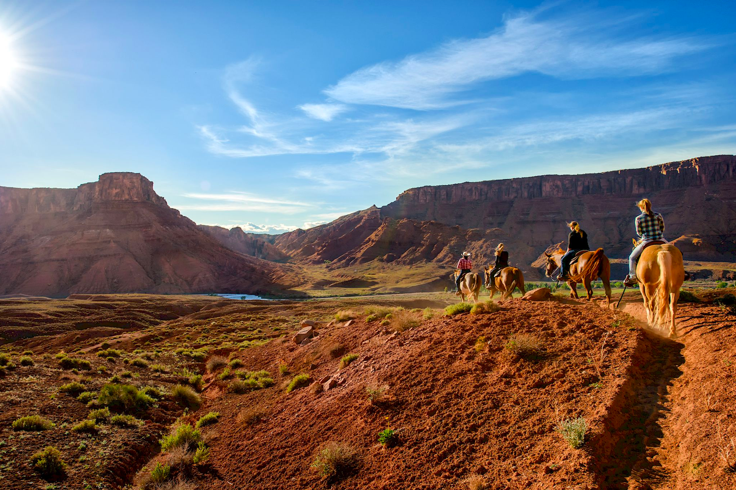 Horseback ride through the canyons