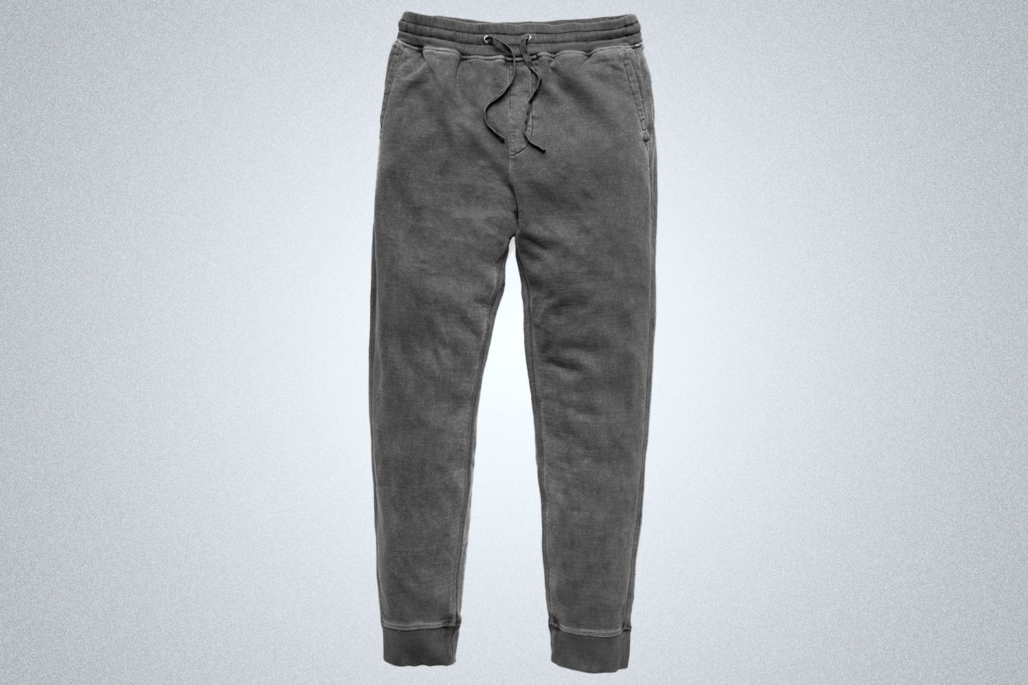 a pair of grey sweats