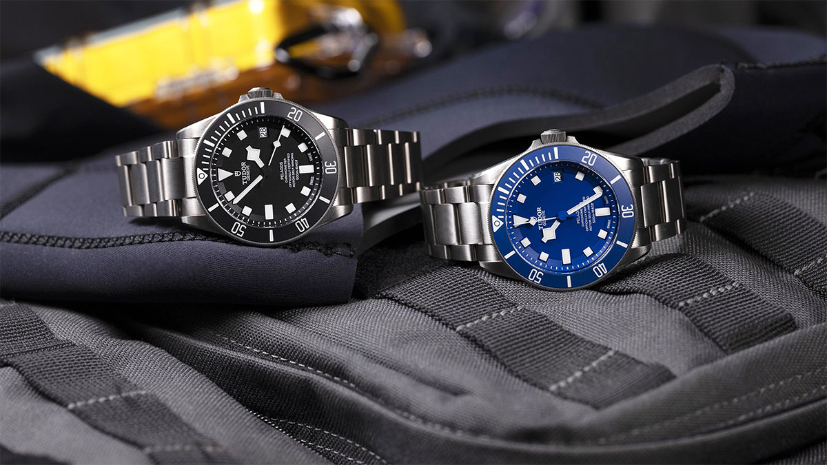 two different Tudor pelagos watches