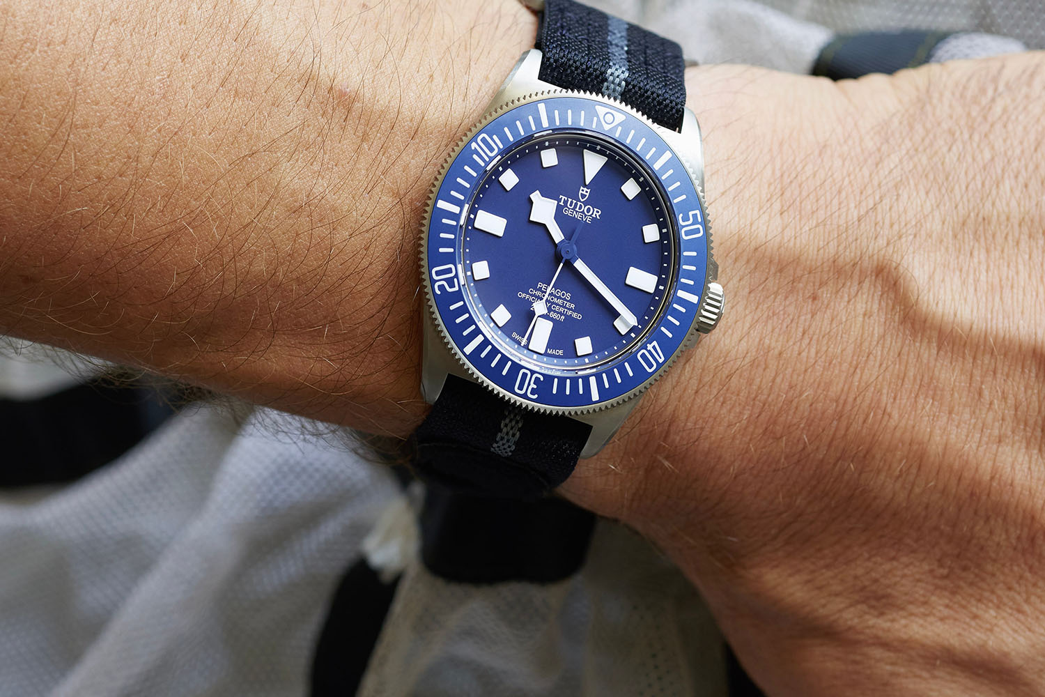 a tudor pelagos FXD on-wrist 