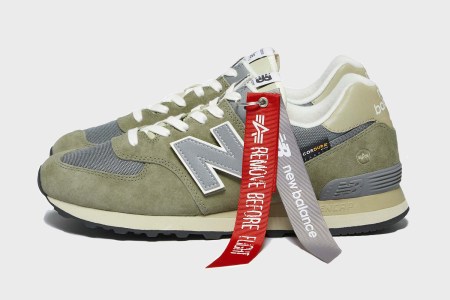 Alpha Industries x New Balance Collab 574 sneaker