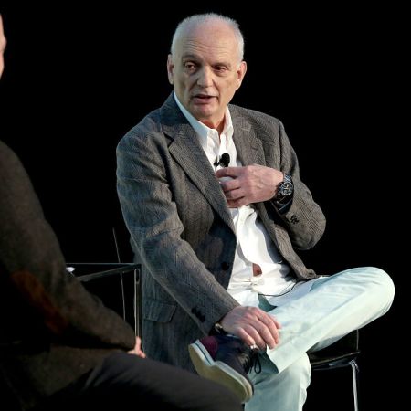 Sopranos creator David Chase sitting on a chair at the 2016 Vulture Festival