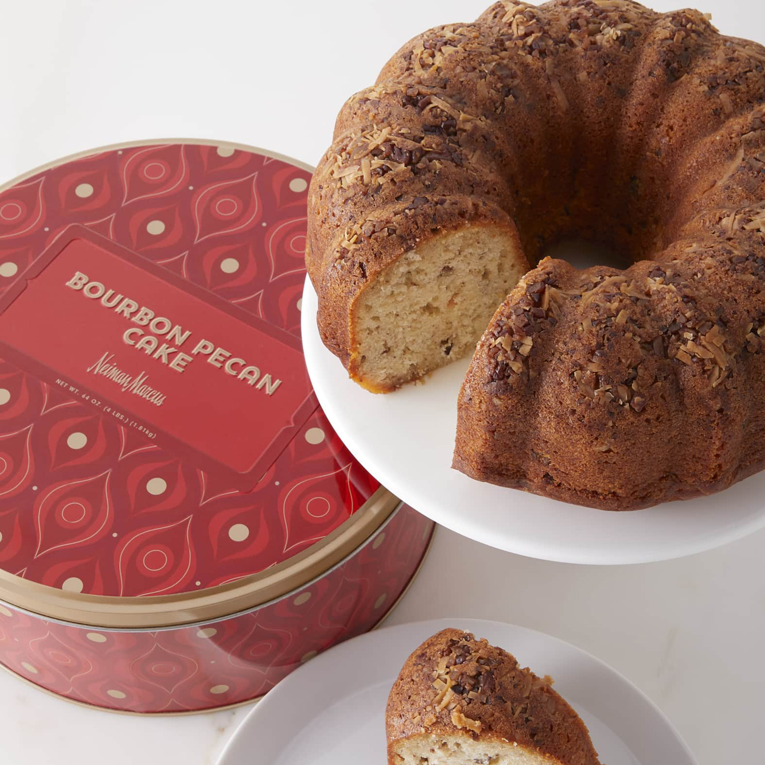 NEIMAN MARCUS Bourbon Pecan Liquor Cake