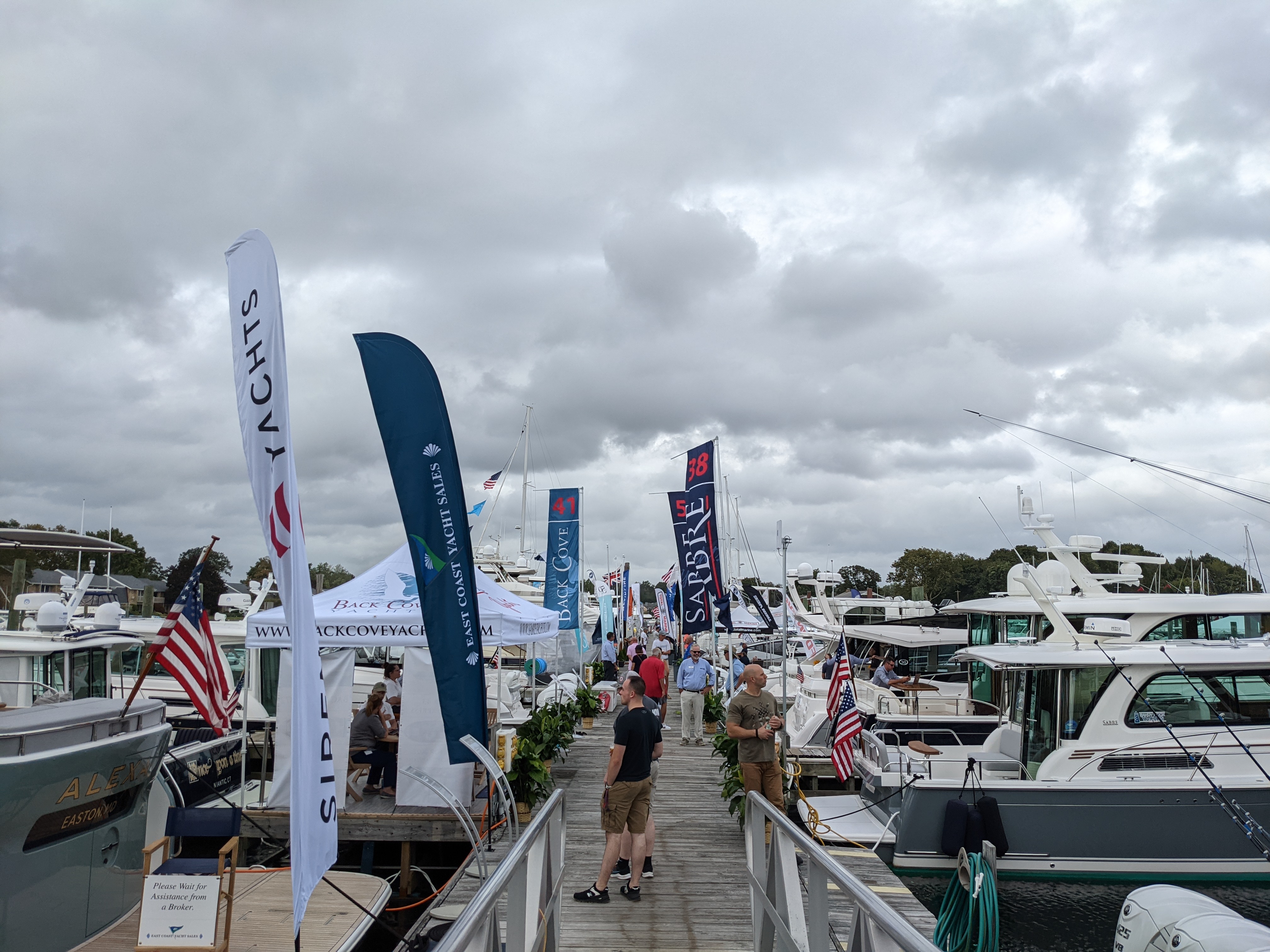 Boat show dock