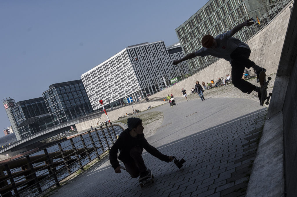 Skateboarder in Berlin