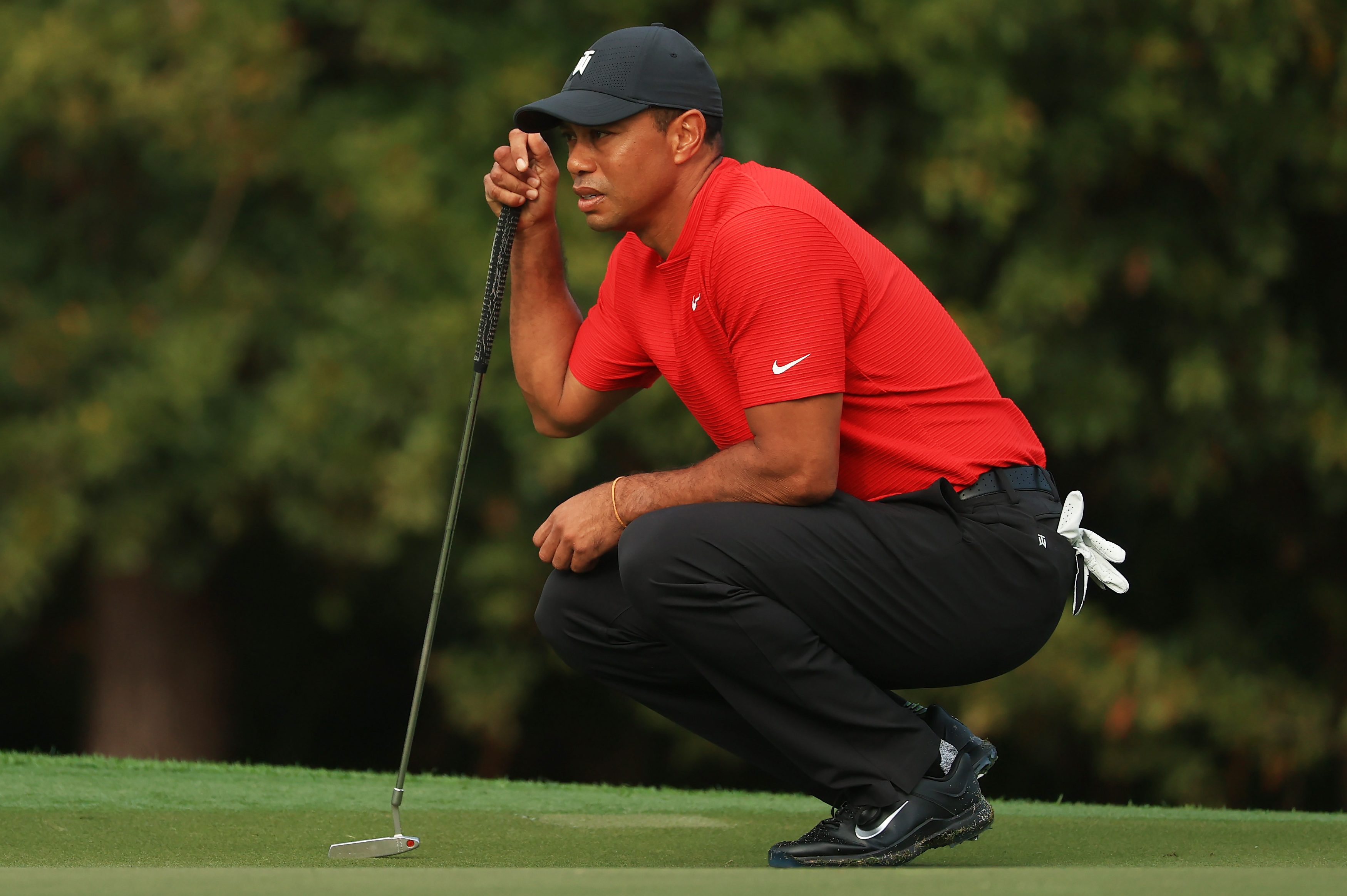 Tiger Woods at the final round of the PNC Championship. The golf icon says he may never return to his top form again, but he's ok with that.