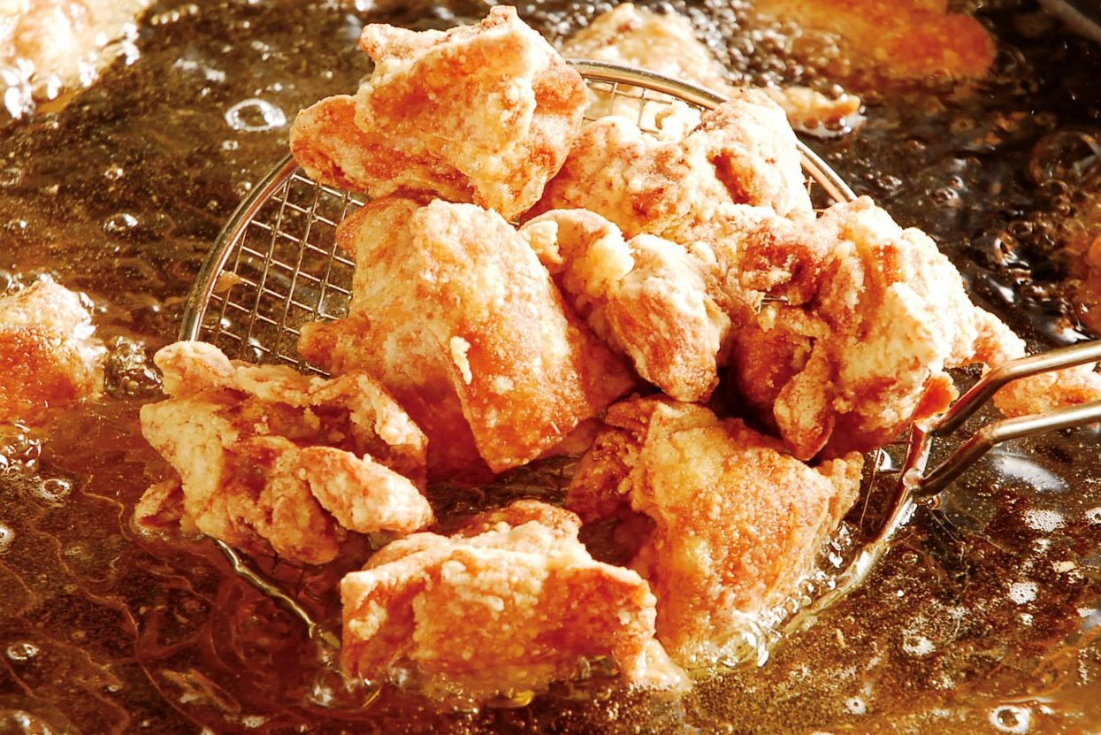 The soul food of Nakatsu City, karaage, is deep-fried to order.