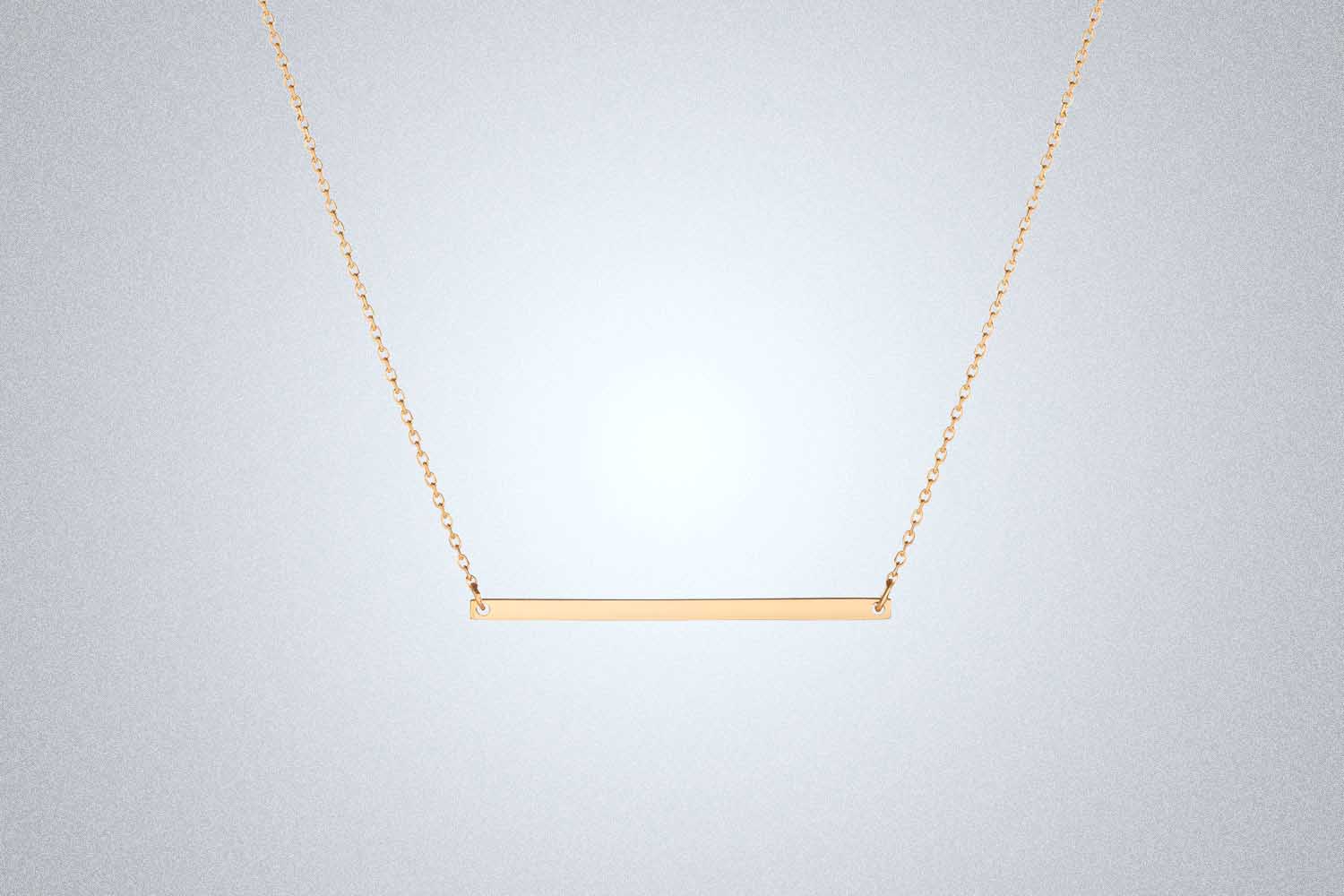 Gold Bar Necklace