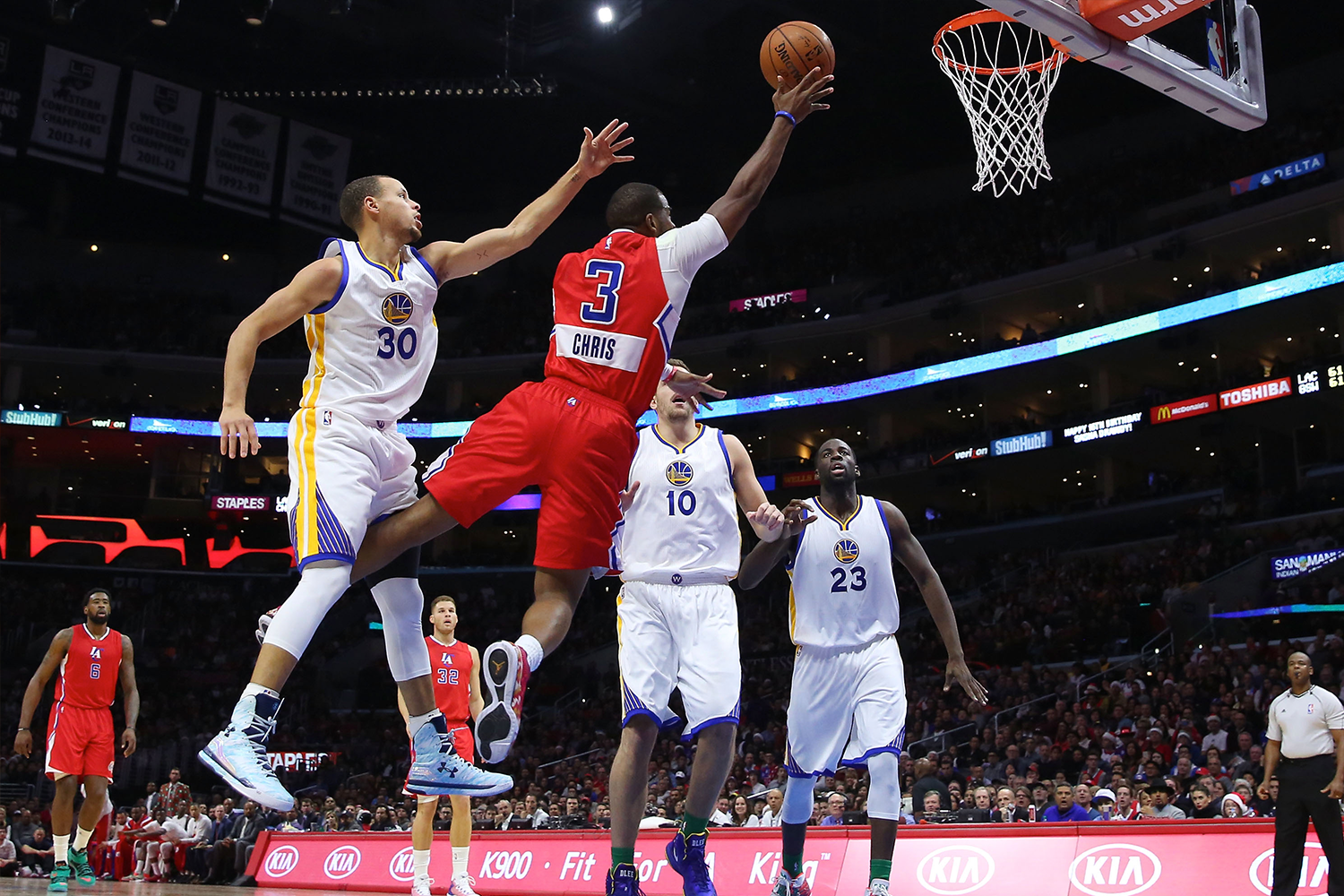 In 2014, the Clippers and Golden State Warriors donned their given names on their backs in lieu of surnames