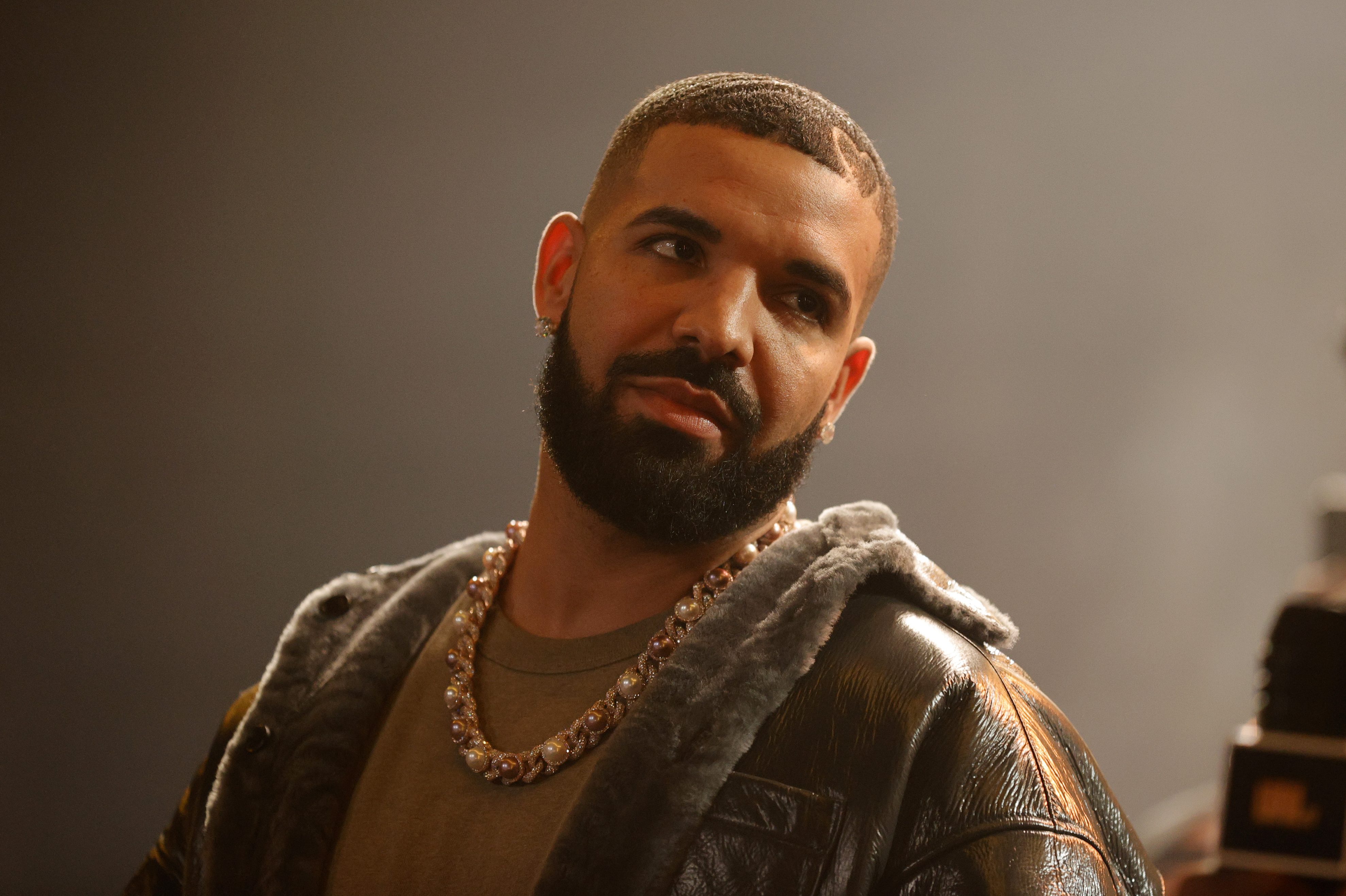 Drake speaks onstage during Drake's Till Death Do Us Part rap battle on October 30, 2021 in Long Beach, California.