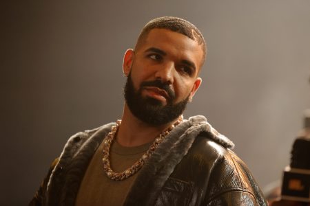 Drake speaks onstage during Drake's Till Death Do Us Part rap battle on October 30, 2021 in Long Beach, California.