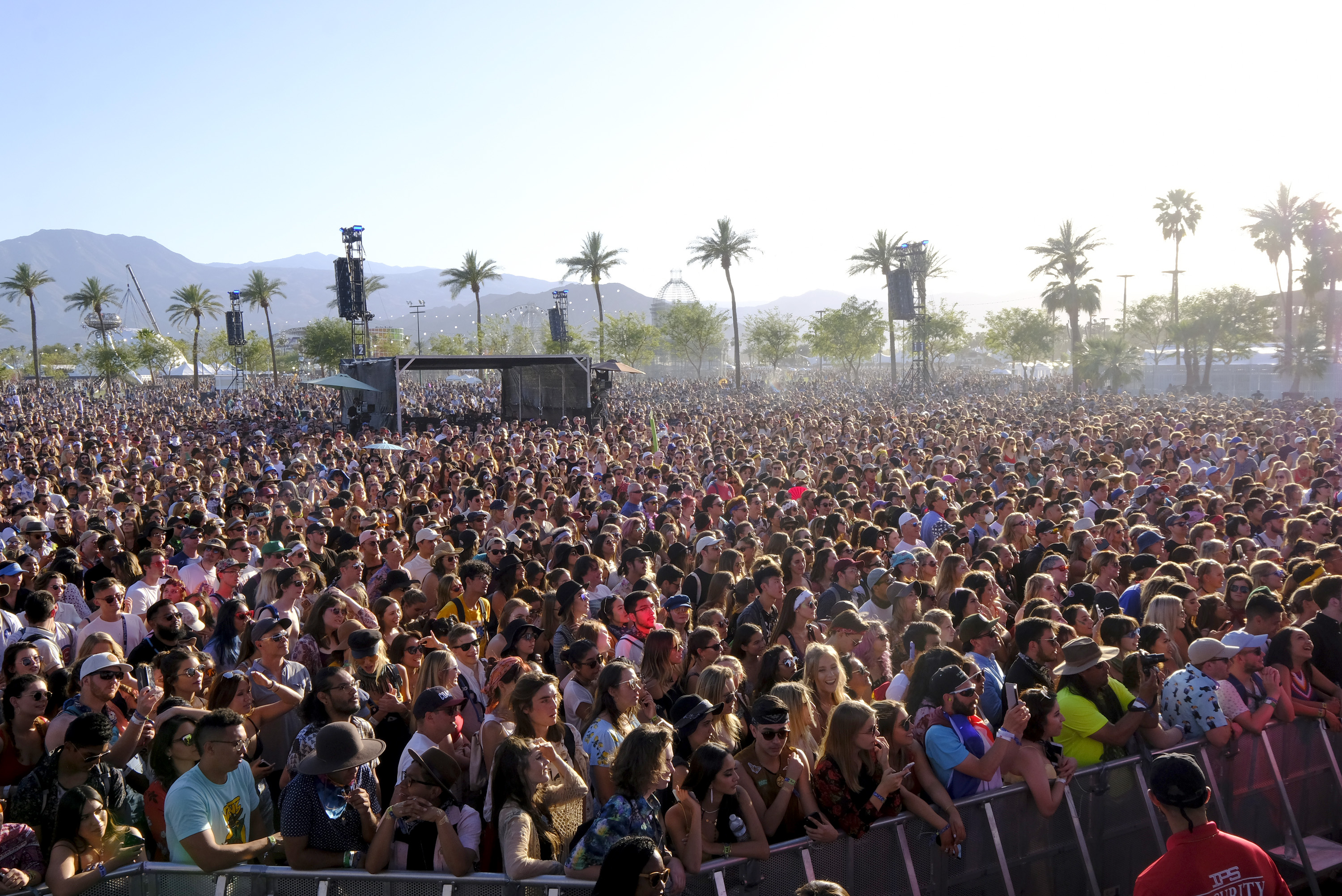 A view of the crowd during 2018 Coachella Valley Music And Arts Festival Weekend 1 at the Empire Polo Field on April 14, 2018 in Indio, California.