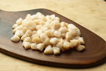 Nantucket Bay scallops are about the size of a thimble