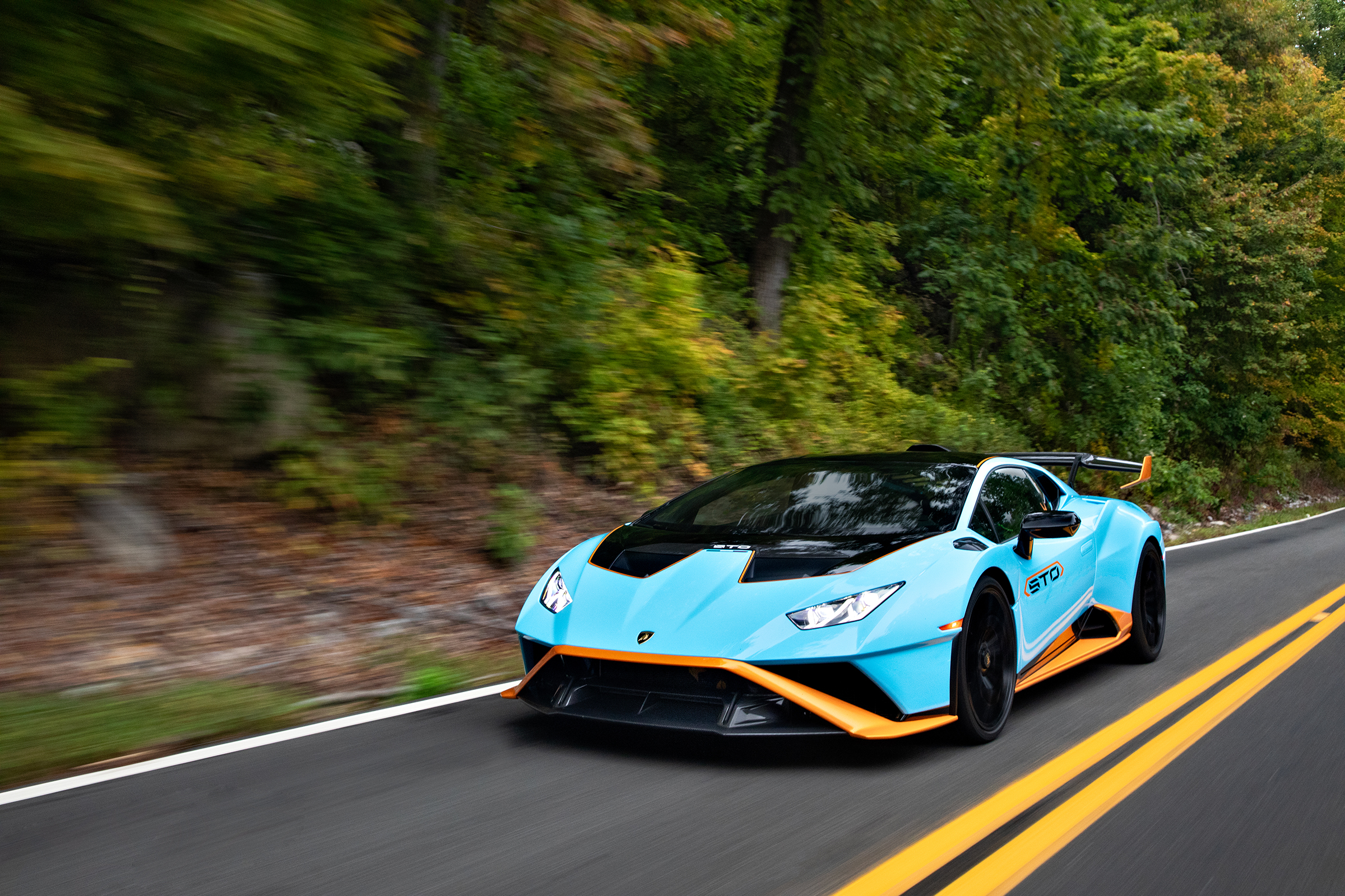 Coasting through the Hudson Valley in a Lamborghini Huracán STO