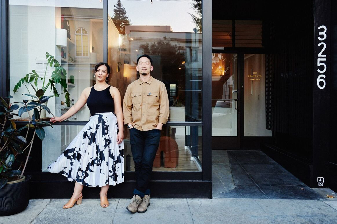 Jessica Moncada-Konte and business partner Kori Saika Chen at their Oakland shop, Alkali Rye