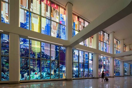 A hall in the revamped LaGuardia airport, which just won a major architecture award