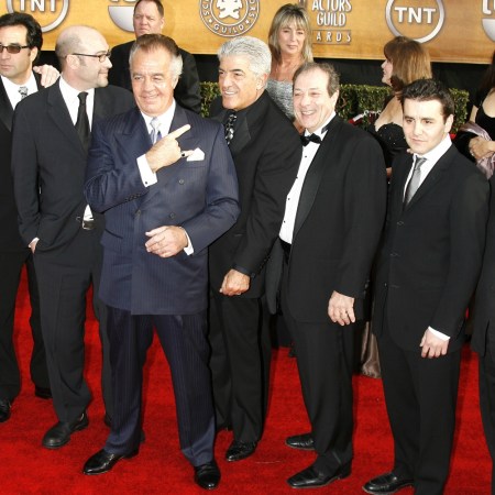 Cast members of "The Sopranos" during 13th Annual Screen Actors Guild Awards - Arrivals at Shrine Auditorium in Los Angeles, California, United States.