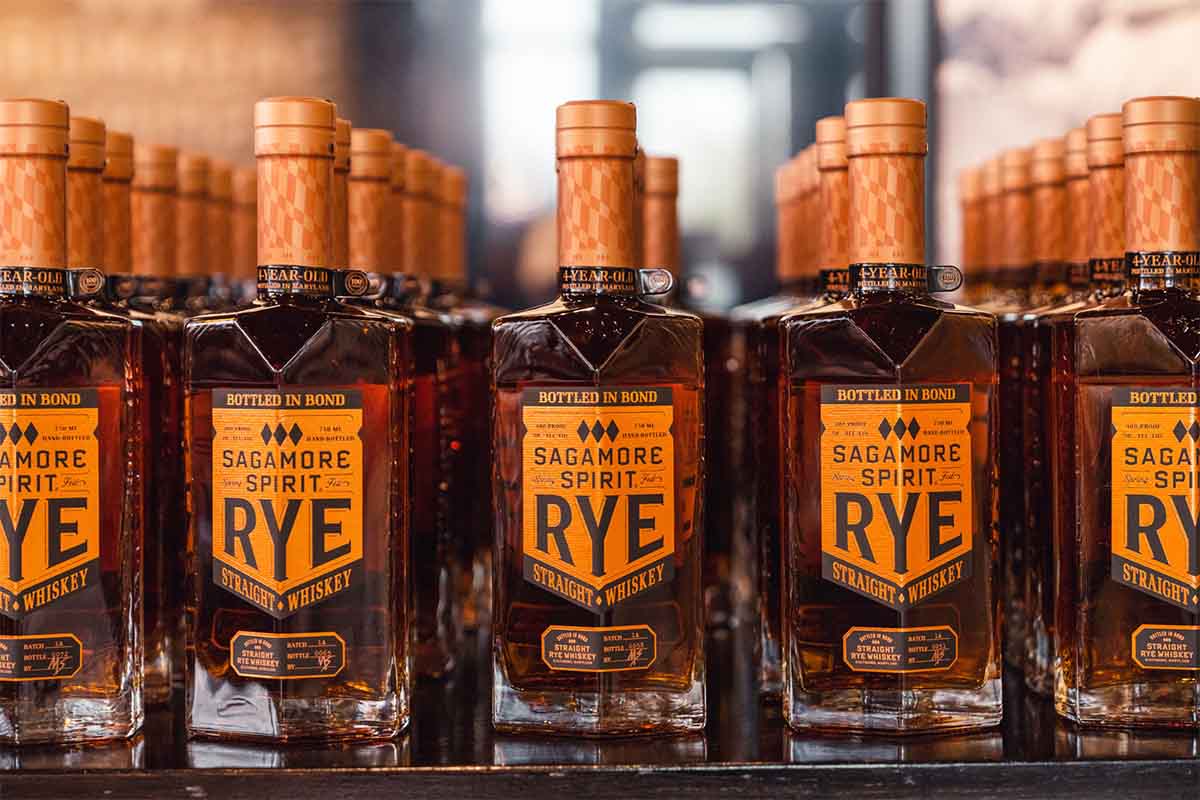 Bottles of Sagamore Spirit Bottled in Bond Rye