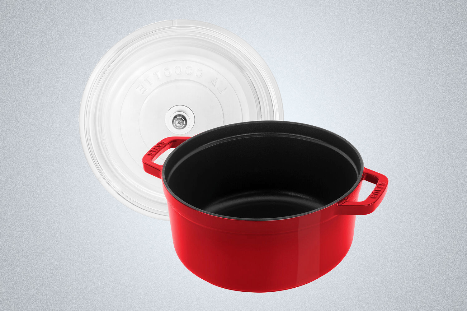 Staub Cast Iron Cocotte With Glass Lid, 4 Qt.