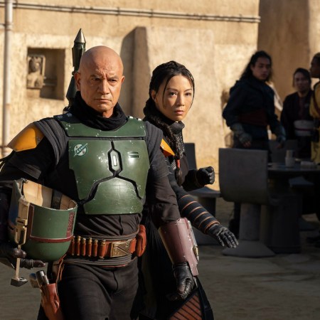 Boba Fett (Temura Morrison) and Fennec Shand (Ming-Na Wen) in "The Book of Boba Fett."