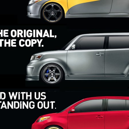 Old advertisements for the youth car brand Scion. They're called the Scion manifesto, for cars like the xB hatchback.