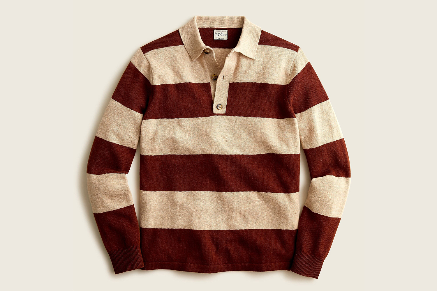 J.Crew Rugged Merino Rugby Sweater