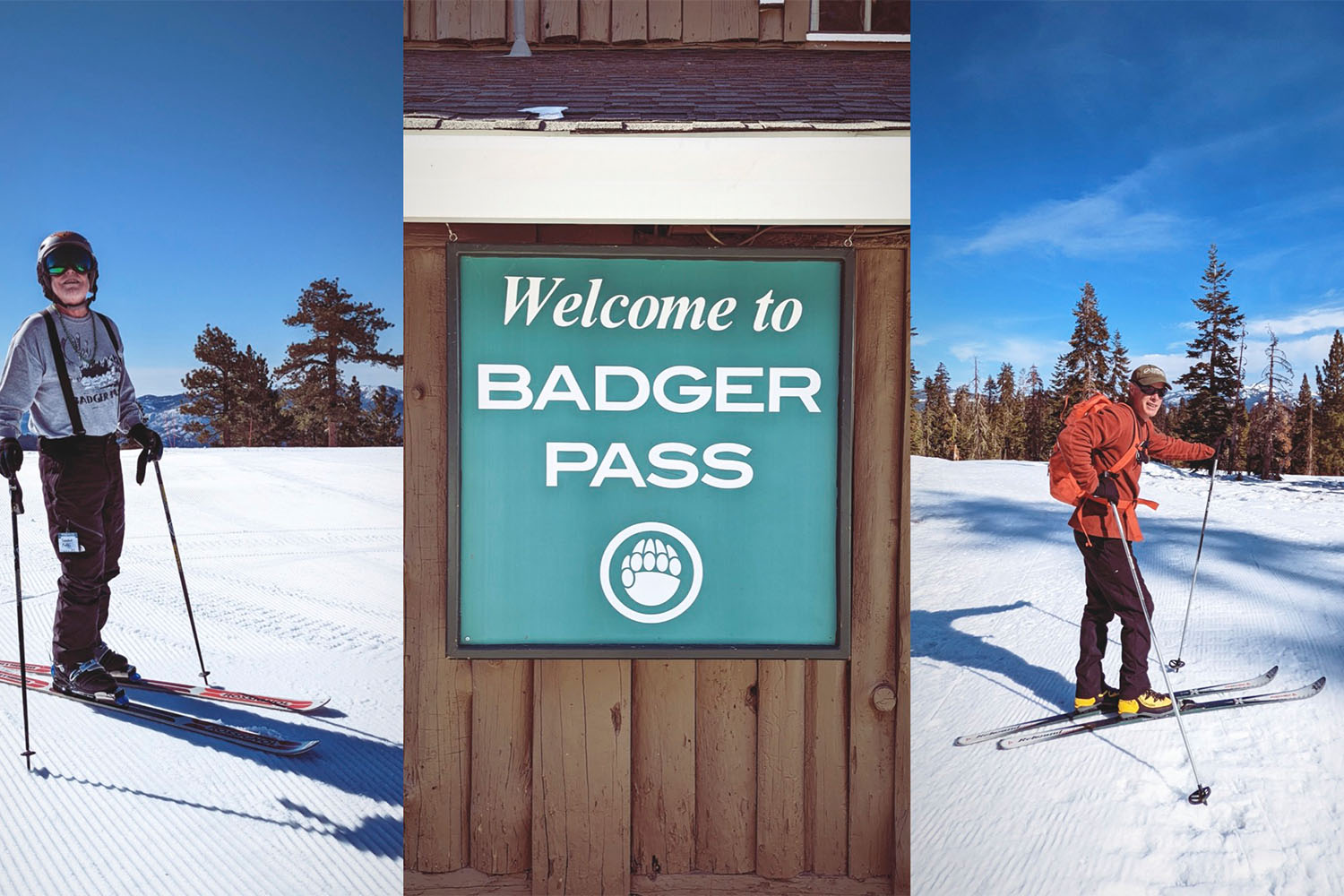 A sign welcoming to badger pass